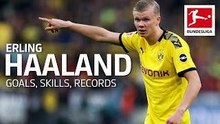 Best of Erling Haaland  Best Goals Skills amp Records [upl. by Elonore678]