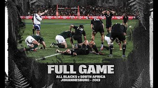 FULL GAME All Blacks v South Africa 2013  Johannesburg [upl. by Shoshana]