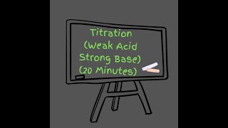 Titration Weak Acid Strong Base 20 Min  buffer region buffer solution [upl. by Uyekawa]