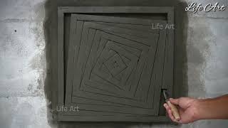 Easy tricks to decorate cement art [upl. by Parrnell]