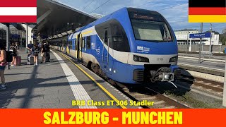 Cab Ride Salzburg  Munich Austria amp Germany train drivers view 4K [upl. by Alitta]