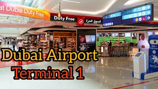 Dubai Airport Dubai InternationalAirport DXB terminal 1UAE DXB WalkthroughFly Dubaitravelvlog [upl. by Allred]