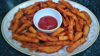 Seasoned fries recipe  Seasoned Potato fries recipe [upl. by Hurlee]