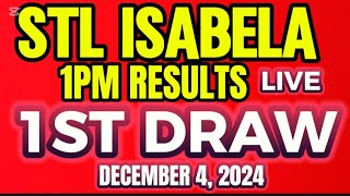 STL ISABELA 1PM DRAW RESULT DECEMBER 42024 [upl. by Stoddard]