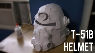 Fallout  T51b Helmet Pepakura Build [upl. by Johppa583]