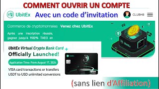 🔴 UbitEx  Comment sinscrire avec un code Référent [upl. by Lareneg]