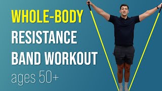 WholeBody Resistance Band Workout Ages 50 [upl. by Thain920]