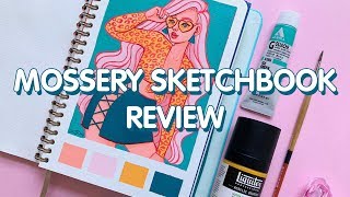 MOSSERY SKETCHBOOK REVIEW  Using Acrylic Gouache [upl. by Kele]