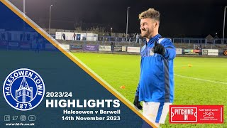 HIGHLIGHTS  Halesowen v Barwell 141123 [upl. by Gabbey426]