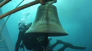 Divers find human remains near Costa Concordia wreck [upl. by Vitek]