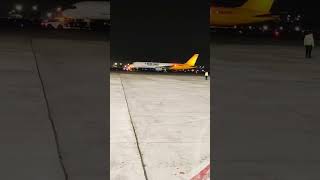 Blue dart Queen is ready for taking off blue dartboeing757 chennaiairport shorts youtubeshorts [upl. by Barbuto]