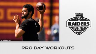 Caleb Williams’ Pro Day Plus a MiniMock Draft  Raiders  NFL [upl. by Grannias]