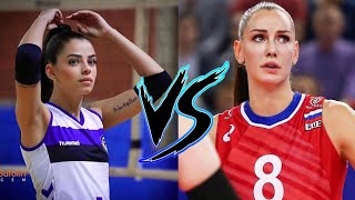 Nataliya goncharova🇷🇺 vs keyla alves🇧🇷 Who is more beautiful Nataliya goncharova volleyball [upl. by Quin]