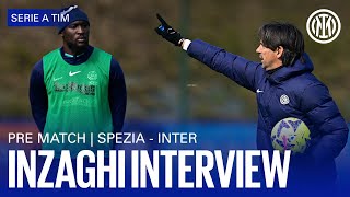 SPEZIA  INTER  PREMATCH INTERVIEW 🎙️⚫🔵 [upl. by Etteragram]