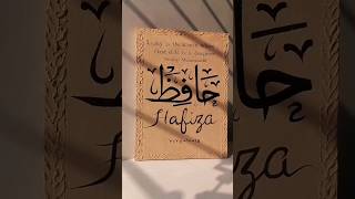 Hafiza Name Calligraphy🤎 art shorts [upl. by Tnomyar332]