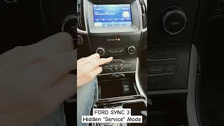 Ford SYNC 3  How to enter quothiddenquot Dealer Service Menu ford edge explorer expedition escape [upl. by Latnahs]