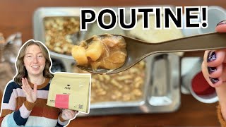 2020 Canadian IMP Menu 15 Poutine Review amp Taste Test  Military Food [upl. by Orva]