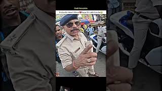 Police heart attack 💔💔 25 lakh police traffic automobile bike h2 roadviolations viralvideo [upl. by Acsecnarf]