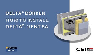 DELTA® Dorken How to Install DELTA®  Vent SA [upl. by Eojyllib]