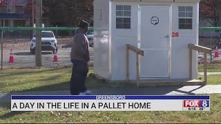 Residents share what life is like inside Greensboro’s pallet homes [upl. by Dnomder]