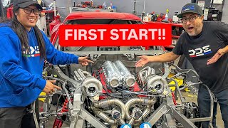 WILL IT RUN STARTING 1500HP TWIN TURBO FERRARI F12 [upl. by Niltac]