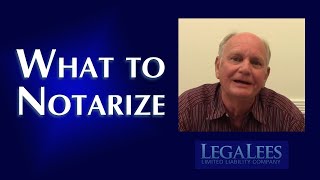 What to Notarize [upl. by Lexi]