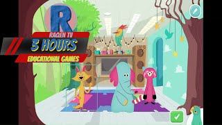 3 Hours Educational Games  Preschool [upl. by Garrot]