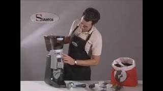 Santos Coffee Grinder 55BFA Demo CF601 [upl. by Terence]