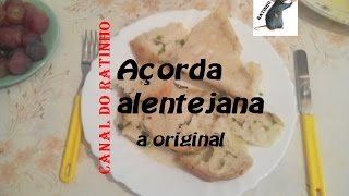 Açorda alentejana a original [upl. by Yemiaj]