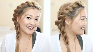 TWISTED ROPE BRAID HAIR TUTORIAL  JaaackJack [upl. by Francis]