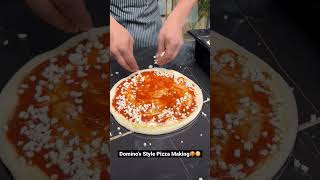 Dominos style pizza making pizza dominos food dominospizza [upl. by Erastes]