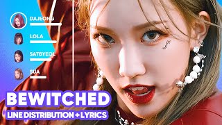 PIXY  Bewitched Eng Ver Line Distribution  Lyrics Karaoke PATREON REQUESTED [upl. by Shulman895]