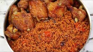 HOW TO COOK JOLLOF RICE amp  coconut milk rice  How to make jollof rice 2021 [upl. by Dranel180]