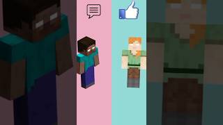 Minecraft Girls VS Boys Singing Battle 7 shorts minecraft viral edit [upl. by Yerdna]