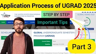 How to apply for UGRAD scholarship 2025  Part 3  Semester Exchange Program [upl. by Birdie]