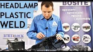 How to repair and weld a car headlamp plastic [upl. by Lrem]