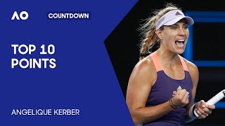 Angelique Kerbers Top 10 Points  Australian Open [upl. by Austine]