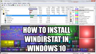 How to Download and Install WinDirStat in Windows 10 [upl. by Mcafee]