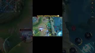 Lancelot satisfying montage 🥀🥀🥀 shortvideo mobilelegends mlbb trending [upl. by Darla]