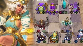 AutoChess 光の女帝キャリー９ハンター オートチェス プレイ動画 [upl. by Culliton830]