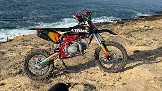 UM ABUSO DE PIT BIKE Atomic 190cc volta em [upl. by Oilut]