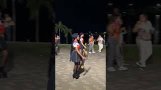 Panama parade on Cinta Costera Panama 2024  majorettes girls twirl batons [upl. by Vokaay]