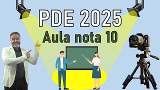 PDE Aula nota 10 professores [upl. by Aniham526]