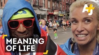 Whats The Meaning Of Life We Asked New York City Marathon Runners [upl. by Adanama]