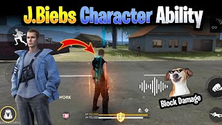 How to use JBiebs Character Ability  justin bieber ability free fire [upl. by Jackqueline432]