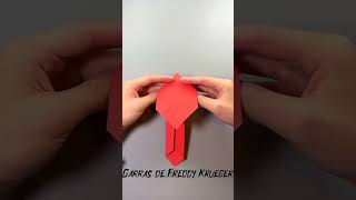 Cómo hacer garras de Freddy Krueger con papel  Manualidades ingeniosas [upl. by Korey]