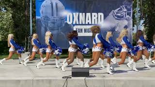 Dallas Cowboys Cheerleaders Perform to ACDC Thunderstruck DCC Performs their Famous Kick Line [upl. by Ioved175]