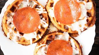 Easy Pizza Chaffle Recipe  Delicious Cheese Waffles [upl. by Hersh636]