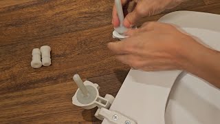 Mayfair Bemis Toilet Seat Installation  Quick and Easy [upl. by Nnyrb]