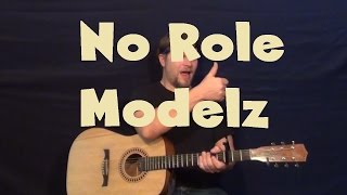 No Role Modelz JCole Easy Guitar Lesson How to Play Tutorial [upl. by Naggem]